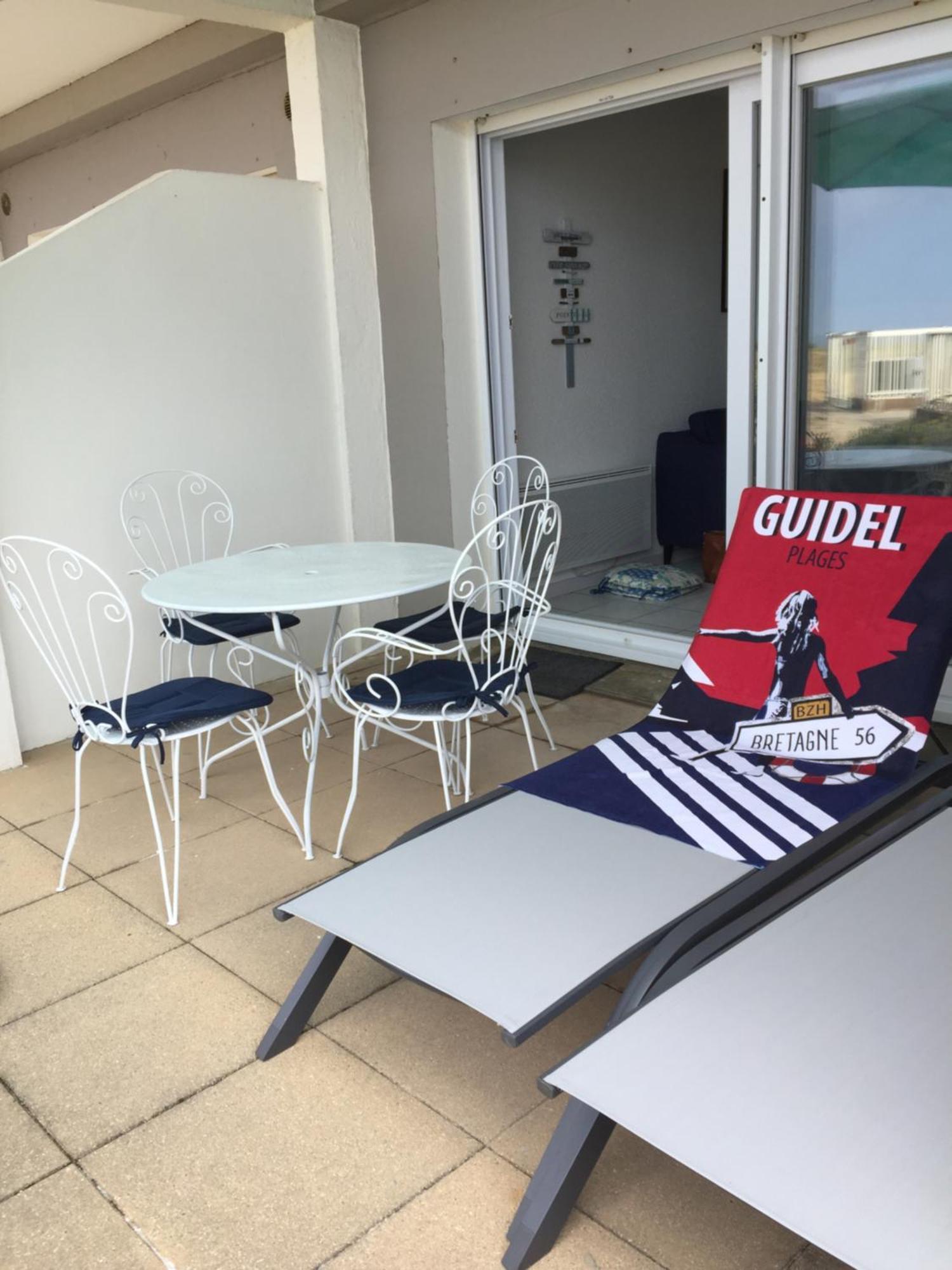 Appartement 7 rez de chaussée vue mer Guidel Exterior foto
